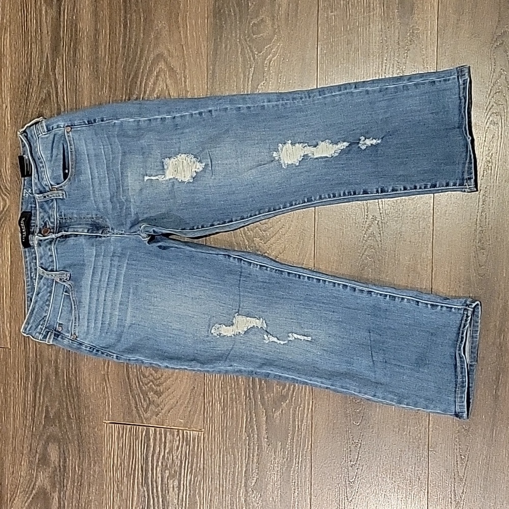 ❤️ LIVERPOOL JEANS COMPANY DISTRESSED CROP BOYFRIEND JEANS, 10P (30 PETITE)
